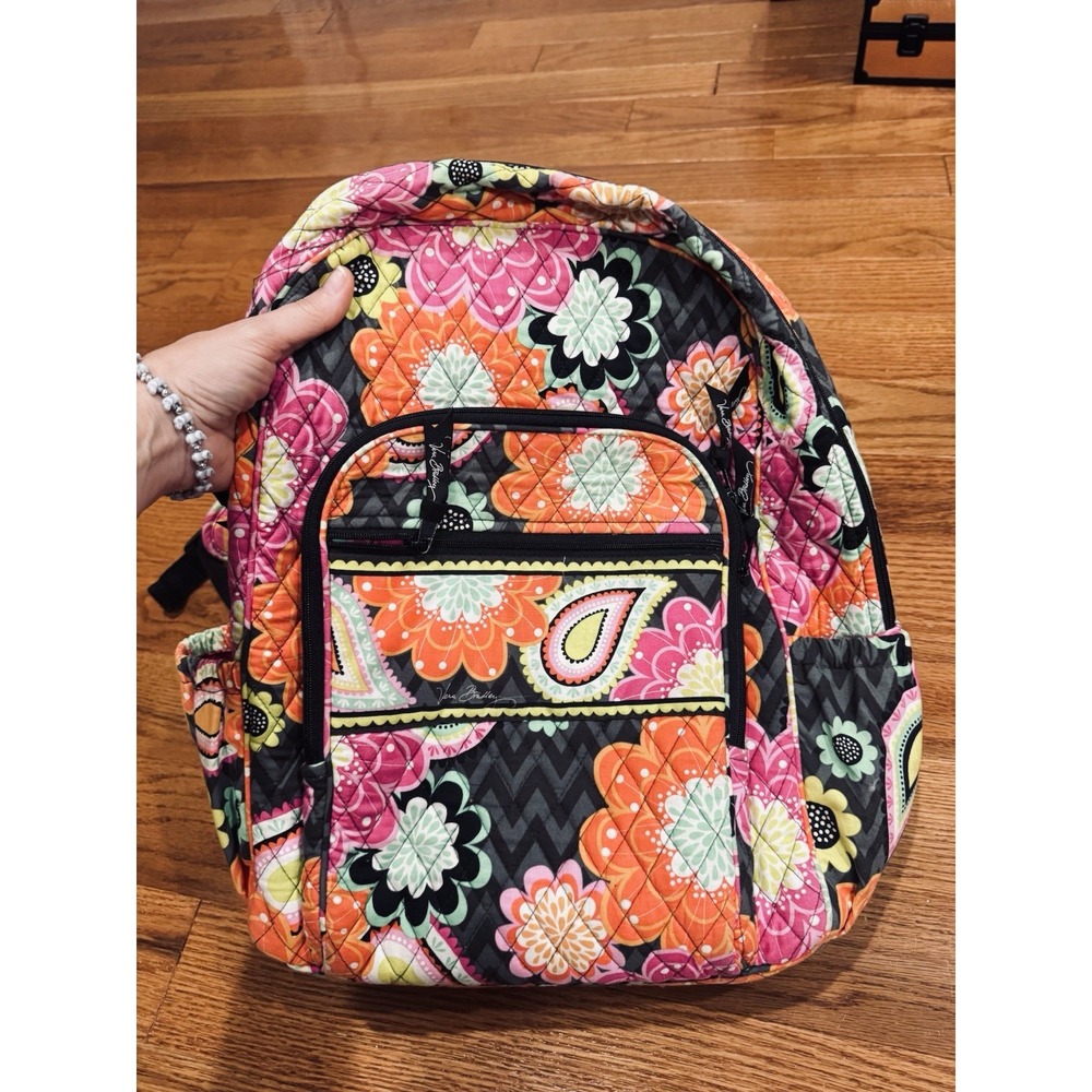 Vera Bradley Ziggy Zinnia Large Weekender & Backpack Retired Quilted Floral